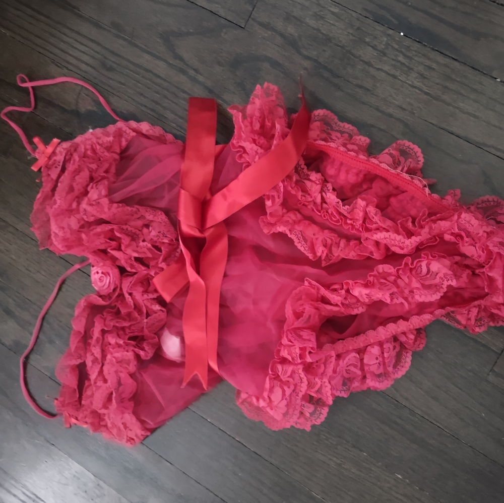 Red vintage teddy